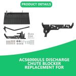 Discharge Chute Blocker for Lawn Mowers