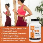 Keto Living Sugar Control Supplement - 90 Capsules