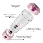 Electric Protein Shaker Bottle, 650 ml, USB-C Rechargeable