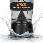 Electric Protein Shaker Bottle with Storage 24oz