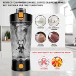 Electric Protein Shaker Bottle with Storage 24oz