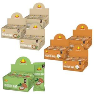 Vegan Protein Bar Bundle: Apple Cinnamon, Dark Chocolate, Chocolate Maca