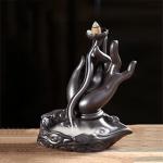 Lotus Buddha Backflow Incense Burner for Relaxation