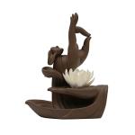 Lotus Buddha Incense Burner for Relaxation and Aromatherapy