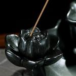 Ceramic Lotus Backflow Incense Burner for Relaxation