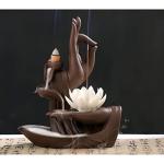 Lotus Buddha Incense Burner for Relaxation and Aromatherapy