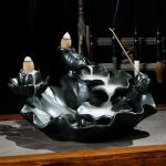 Ceramic Lotus Backflow Incense Burner for Relaxation