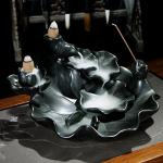 Ceramic Lotus Backflow Incense Burner for Relaxation