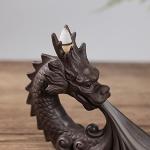PEVSCO Dragon Backflow Incense Burner for Relaxation