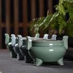 Large Celadon Incense Burner for Aromatherapy