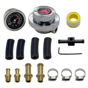 Adjustable Fuel Pressure Regulator Kit with Gauge
