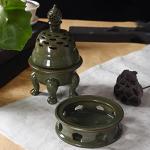 PEVSCO Ceramic Incense Burner for Relaxation & Aromatherapy