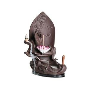 Bergamot Lotus Backflow Incense Burner for Home