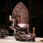 Bergamot Lotus Backflow Incense Burner for Home