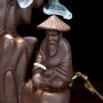 Mountain Stream Waterfall Incense Burner for Relaxation