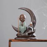 Ceramic Buddha Incense Burner for Relaxation and Aromatherapy