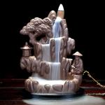 Mountain Stream Waterfall Incense Burner for Relaxation