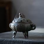 PEVSCO Retro Chinese Incense Burner for Aromatherapy