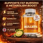 Burn Bullets: Vegan Fat Burner Capsules 60 Count