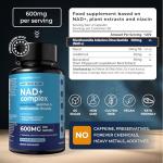NAD+ 600mg Booster for Energy and Metabolism