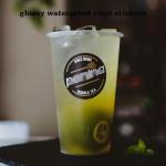 Custom Waterproof Stickers for Smoothies & Shakes