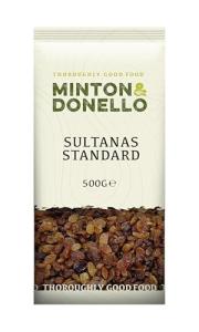 Minton & Donello Sultanas 500g - Healthy Snack