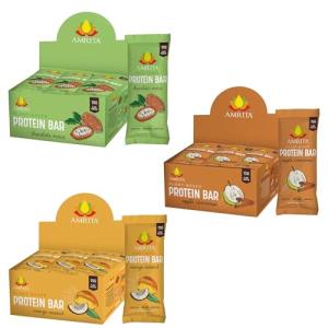 Vegan Protein Bar Bundle: Apple Cinnamon, Mango Coconut, Chocolate Maca