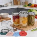 Punorric 4-Pack Fermentation Jars for Homemade Foods