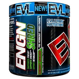 ENGN Shred Pre Workout Fat Burner Powder, Cherry Limeade
