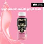 ON High Protein Shake Bottles, Strawberry Flavor, 12 Pack