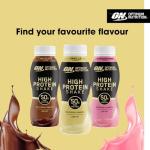 ON High Protein Shake Bottles, Vanilla Flavor, 12-Pack