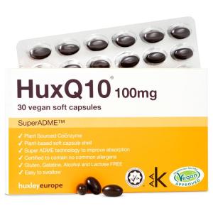 Huxley Coenzyme Q10 100 mg Capsules - 30 Pack