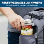 4-Pack Glass Breakfast Jars with Leakproof Lids