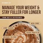 CollaSlim Cinnamon Bun Meal Replacement Shake - 20 Servings