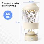 Portable USB-C Electric Protein Shaker Bottle 532ml