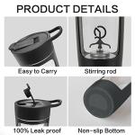 EQURA 650ML Electric Protein Shake Mixer Bottle