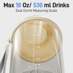 Portable USB-C Electric Protein Shaker Bottle 532ml