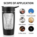 EQURA 650ML Electric Protein Shake Mixer Bottle