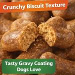 BISCROK Gravy Bones Treats Bundle with Tennis Ball