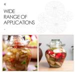 Lurrose 5pcs Vegetable Pickle Press Plate Set