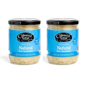 Organic Raw Sauerkraut - 2 x 400g Jars