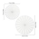 4-Pack Plastic Fermentation Press Plates for Pickles