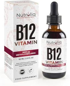 Nutroliq B12 Liquid Drops - 5000mcg Energy Booster