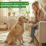 Natural Air-Dried Rabbit Feet Treats for Dogs