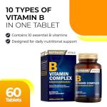 Nutraxin Vitamin B Complex for Energy & Metabolism