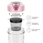 Rechargeable Electric Protein Shaker Bottle - Pink