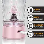 Rechargeable Electric Protein Shaker Bottle - Pink