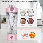 Rechargeable Electric Protein Shaker Bottle - Pink