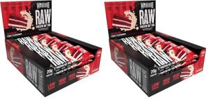 Warrior Raw Protein Bars – 12 x 75g High Protein Snack – High Fibre, Low Sugar – Ideal Meal Replacement or Healthy Nutrition Energy Snacks - Oat Bar Flapjacks – UK Made (Red Velvet Cake) (Pack of 2)