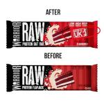 Warrior Raw Protein Bars – 12 x 75g High Protein Snack – High Fibre, Low Sugar – Ideal Meal Replacement or Healthy Nutrition Energy Snacks - Oat Bar Flapjacks – UK Made (Red Velvet Cake) (Pack of 2)